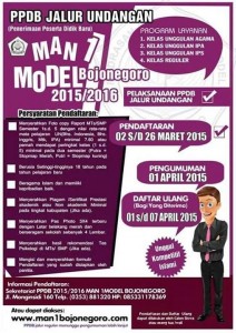 PPDB Jalur Undangan MAN 1 MODEL Bojonegoro