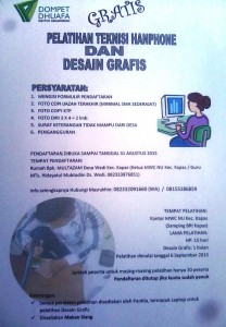 Pelatihan Teknisi Handphone dan Desain Grafis