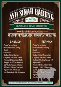 Ayo Sinau Bareng Sablon dan Ternak