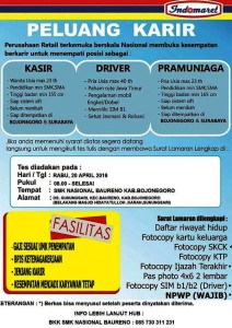 Lowongan Kerja Indomaret Bojonegoro