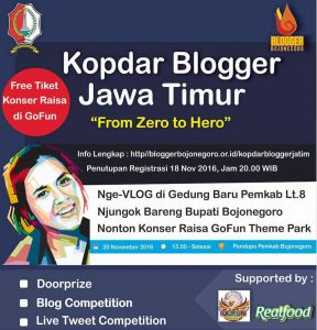 Yuk Ikut Kopdar Blogger Jawa Timur