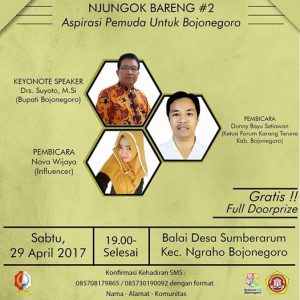 Njungok Bareng #2 “Aspirasi Pemuda Untuk Bojonegoro”