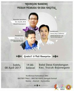 Njungok Bareng #1 “Peran Pemuda Di Era Digital”